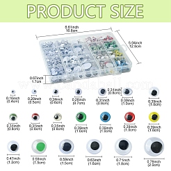 20 Styles Wiggle Googly Eyes Cabochons DIY Scrapbooking Crafts Toy Accessories&nbsp;KY-YW0001-69