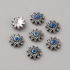 Tibetan Style Alloy Cabochons&nbsp;MRMJ-WH0075-97J