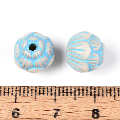 Painted Opaque Acrylic Beads&nbsp;OACR-T029-02H