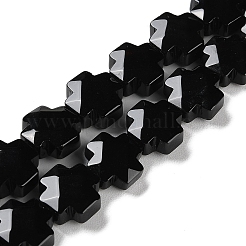 Natural Dyed & Heated Black Onyx Beads Strands&nbsp;G-K357-C06-01