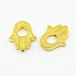 Tibetan Style Alloy Bead Frames&nbsp;TIBEB-LF0265YKG-G-LF