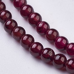 Natural Garnet Beads Strands&nbsp;G-J376-37-3mm