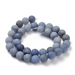 Dyed & Heated Natural Blue Aventurine Beads Strands&nbsp;G-J376-31-10mm
