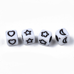 Opaque Acrylic Beads&nbsp;SACR-S273-40