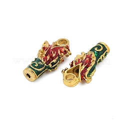 合金エナメルチャーム  ラックめっき  コラムチャーム  ゴールドカラー  22.5x11.5x6mm  穴：3mm&nbsp;FIND-A049-12G