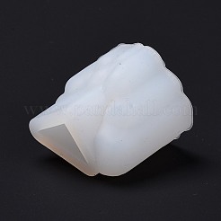 DIYクリスタルクラスターシリコンモールド  レジン型  UVレジン用  エポキシ樹脂ジュエリー作り  ホワイト  35x38x30mm  内径：24x18mm&nbsp;DIY-C040-05