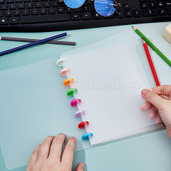 Plastic Index Tab Divider Sheets for Discbound Notebooks&nbsp;LS-AJEW-WH0270-719A-03