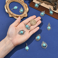 14Pcs 7 Styles Tibetan Style Zinc Alloy Pendants&nbsp;FIND-SZ0019-82