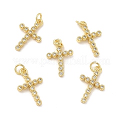 Brass Micro Pave Cubic Zirconia Pendants&nbsp;KK-E068-VB256