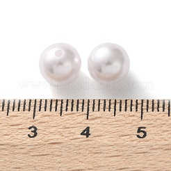 プラスチックパール調ビーズ  ラウンド  ラベンダー  8x7.5mm  穴：1.2mm&nbsp;FIND-M059-01C-08