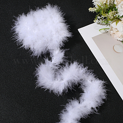 2Pcs Turkey Feathers Fluff Boa for Dancing&nbsp;AJEW-GF0011-10