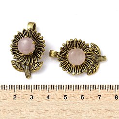 Natural Rose Quartz Pendants&nbsp;G-A095-03AG-03