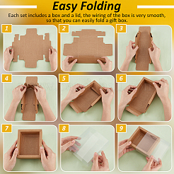 Rectangle Kraft Paper Drawer Boxes&nbsp;CON-WH0089-119A