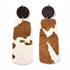 Eco-Friendly Cowhide Leather Big Pendants&nbsp;FIND-N049-11-07