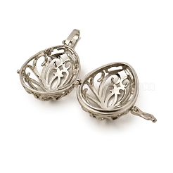 Brass Cage Pendants&nbsp;KK-G283-03P