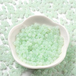 ガラスシードビーズ  模造キャットアイ  ロンデル  甘露  4x3.3mm  穴：1.4mm&nbsp;X1-SEED-M011-02A-14