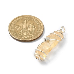 Natural Citrine Pendants&nbsp;PALLOY-JF02086-02