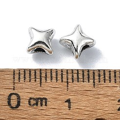 チベット風合金ビーズ  スター  アンティークシルバー  5x5x4.5mm  穴：2mm  約1515個/500g&nbsp;TIBEB-F065-21AS