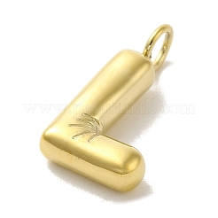 イオンプレーティング（IP）304ステンレスペンダント  14KGP本金メッキ  バルーンレターチャーム  パフイニシャルチャーム  文字l  24x12.5x5mm  穴：4mm&nbsp;STAS-K263-47G-L