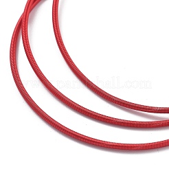 Iron Spring Chains Stretch Bracelets&nbsp;BJEW-M057-01E