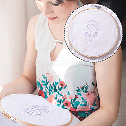 プラスチックスティックとステッチ刺繍  a4 水溶性不織布  刺繍安定剤を洗い流します  模様なし  ホワイトスモーク  280~285x200x0.1mm  10枚/セット&nbsp;DIY-WH0304-966