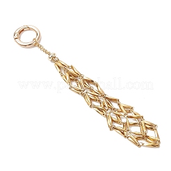 304 Stainless Steel Macrame Pouch Empty Stone Holder Pendant Decorations&nbsp;SA-CJ5EA2-01