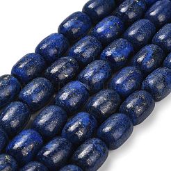 天然石ラピスラズリビーズ連売り  染め  コラム  16x13mm  穴：1.2mm  約35個/連  16.14''（41センチメートル）&nbsp;G-H319-A01-03