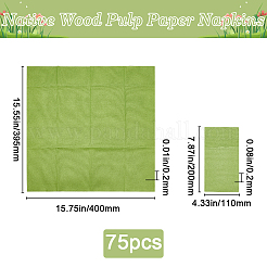 75Pcs Native Wood Pulp Paper Tissue&nbsp;AJEW-BBC0002-26