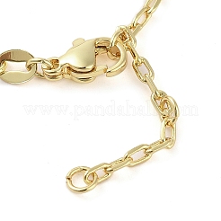 Brass Micro Pave Clear Cubic Zirconia Link Bracelets&nbsp;BJEW-Q336-01A-G