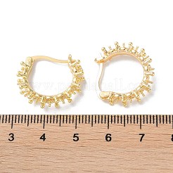 Brass Hoop Earring Findings&nbsp;KK-F867-47G