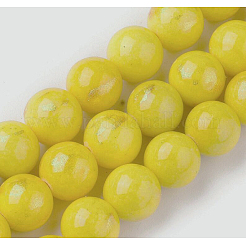 Natural Mashan Jade Beads Strands&nbsp;G-F670-A10-8mm