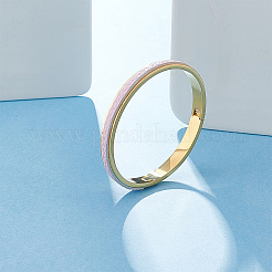 1Pc Stainless Steel Grooved Bangles&nbsp;STAS-UN0042-50A-G