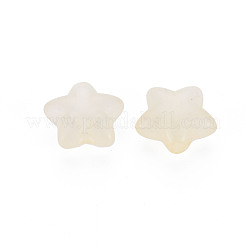 透明なアクリルビーズ  模造ゼリー  スター  ベージュ  10x10.5x6mm  穴：1.6mm  約1690個/500g&nbsp;MACR-S373-26E-11
