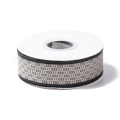 10ヤードのフラットナイロン編みリボン  DIYのジュエリーには  ゲインボロ  1インチ（25mm）&nbsp;OCOR-C004-01B