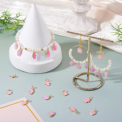 21Pcs 7 Styles Brass Enamel Charms&nbsp;KK-TA0003-19B