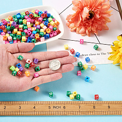 Mixed Color Acrylic Enamel Beads&nbsp;SACR-TA0001-08