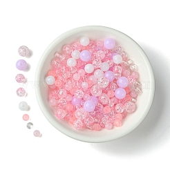DIY Round Acrylic Beads Bracelets Making Kits&nbsp;DIY-FS0007-02B