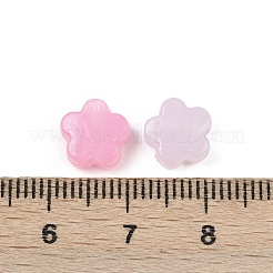 プラスチックビーズ  模造ゼリービーズ  花  ミックスカラー  8.5x9x4.5mm  穴：3mm  2941個/ 500g&nbsp;KY-B005-02B