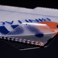 DIYレザー小銭入れアクリルテンプレート  アクリルレザー模様レザーテンプレート  透明  50~214x11.5~50x1.5mm  穴：1.2~2mm  4個/セット&nbsp;TOOL-L007-04
