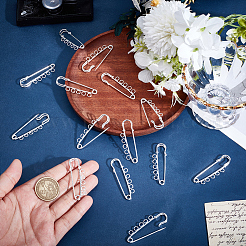 30Pcs Iron Brooch Findings&nbsp;FIND-SC0020-15S