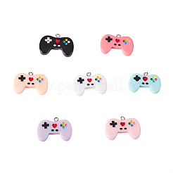14Pcs 7 Colors Resin Pendants&nbsp;RESI-CJ0001-188