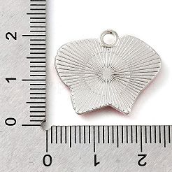 乳がんピンクアウェアネスリボンテーマ合金エナメルペンダント  銀  ボクシング​​グローブ  19x23x1.5mm  穴：2mm&nbsp;ENAM-C026-01J-S