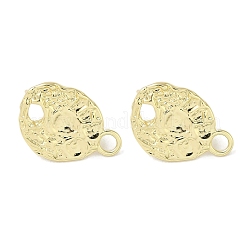 Brass Studs Earring Findings&nbsp;KK-K371-09G