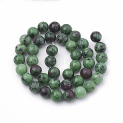 Natural Ruby in Zoisite Beads Strands&nbsp;G-T064-58