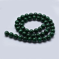 Natural Malachite Beads Strands&nbsp;G-F571-27AA2-6mm