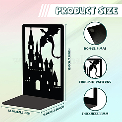 Non-Skid Iron Bookend Display Stands&nbsp;AJEW-WH0548-004
