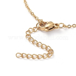 304 Stainless Steel Chain Necklaces&nbsp;NJEW-G335-31G