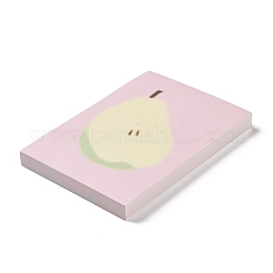 メモパッド 付箋 100枚  ステッカータブ  オフィススクール読書用  梨  105x75x1mm&nbsp;LS-AJEW-R098-03B