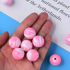 Opaque Striped Acrylic Beads&nbsp;MACR-S373-27B-05