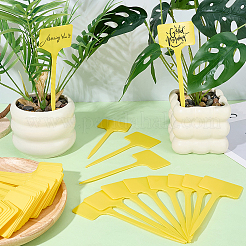 プラスチック植物ラベル50枚  植物タグ  種用鉢植えハーブ花野菜  きいろ  147x55x2mm&nbsp;FIND-SP0005-64B